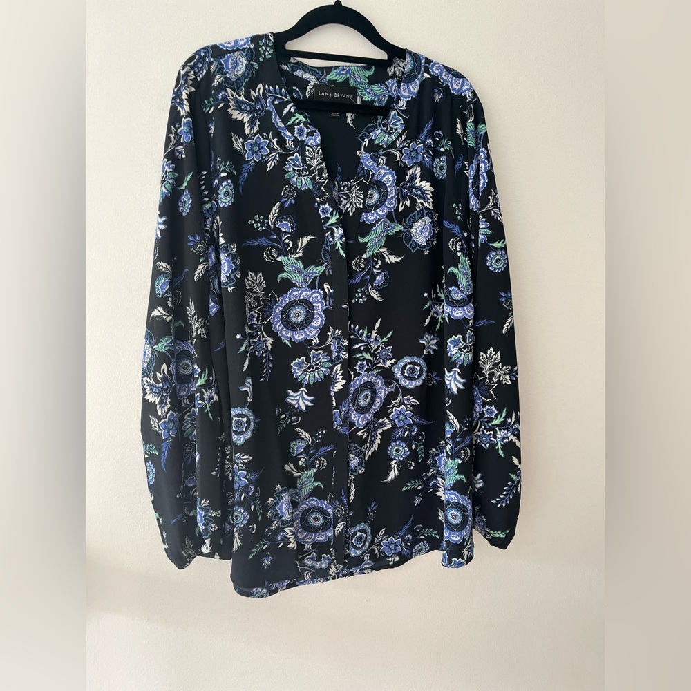 Lane Bryant floral blouse